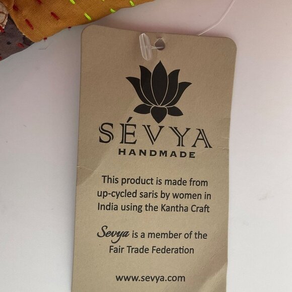 Sevya OS Handmade Kantha Patchwork Kimono Jacket Silk Boho Relaxed - Picture 6 of 12